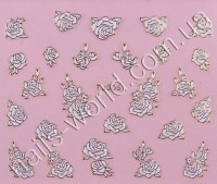 Stickers white-gold №009