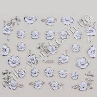 Stickers white-silver №006