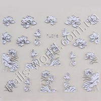 Stickers white-silver №016